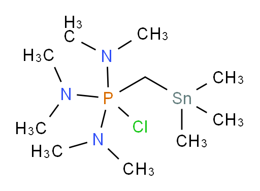 1-chloro-N,N,N',N',N'',N''-hexamethyl-1-((trimethylstannyl)methyl)phosphoranetriamine