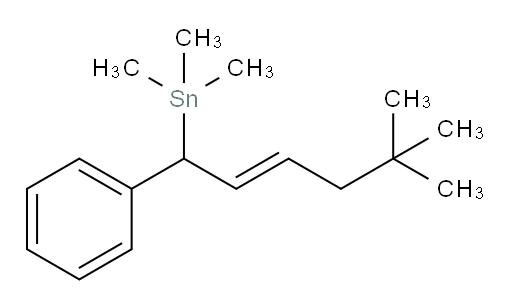 (E)-(5,5-dimethyl-1-phenylhex-2-en-1-yl)trimethylstannane