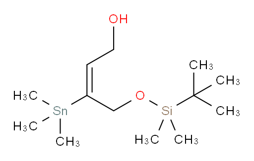 (E)-4-((tert-butyldimethylsilyl)oxy)-3-(trimethylstannyl)but-2-en-1-ol