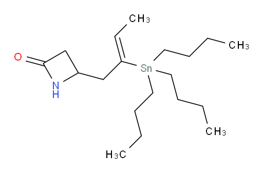 (Z)-4-(2-(tributylstannyl)but-2-en-1-yl)azetidin-2-one