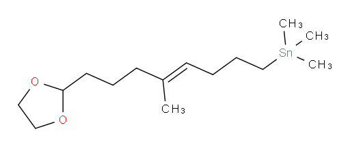 (E)-(8-(1,3-dioxolan-2-yl)-5-methyloct-4-en-1-yl)trimethylstannane