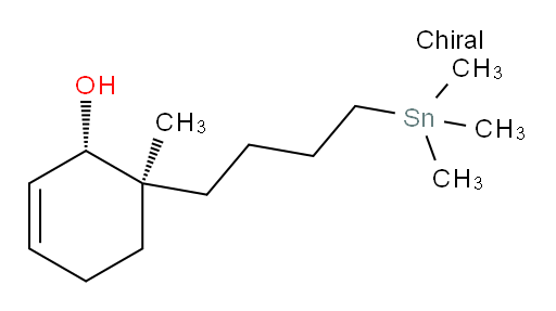 (1S,6S)-6-methyl-6-(4-(trimethylstannyl)butyl)cyclohex-2-enol