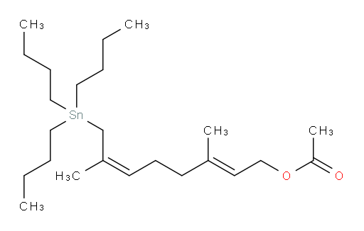 (2E,6Z)-3,7-dimethyl-8-(tributylstannyl)octa-2,6-dien-1-yl acetate