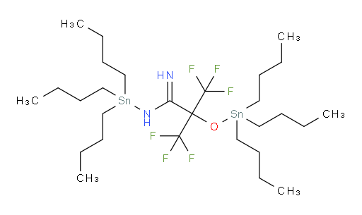 3,3,3-trifluoro-N-(tributylstannyl)-2-((tributylstannyl)oxy)-2-(trifluoromethyl)propanimidamide