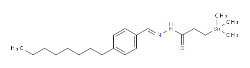 (E)-N'-(4-octylbenzylidene)-3-(trimethylstannyl)propanehydrazide
