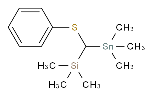 trimethyl((phenylthio)(trimethylstannyl)methyl)silane