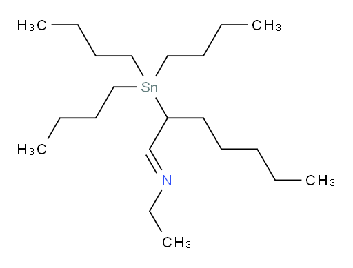 (E)-N-(2-(tributylstannyl)heptylidene)ethanamine