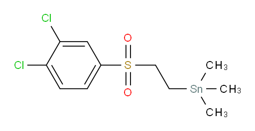 (2-((3,4-dichlorophenyl)sulfonyl)ethyl)trimethylstannane