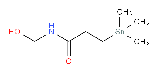 N-(hydroxymethyl)-3-(trimethylstannyl)propanamide