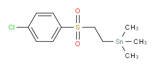 (2-((4-chlorophenyl)sulfonyl)ethyl)trimethylstannane
