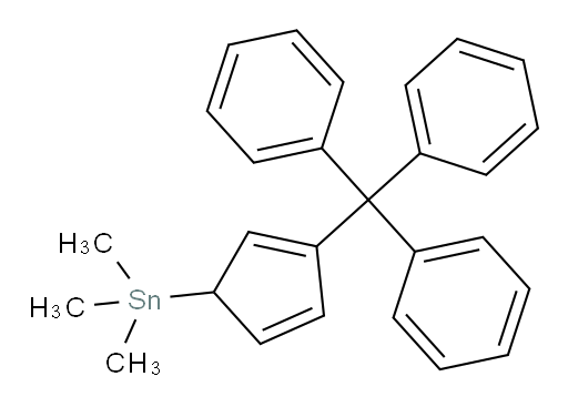 trimethyl(3-tritylcyclopenta-2,4-dien-1-yl)stannane