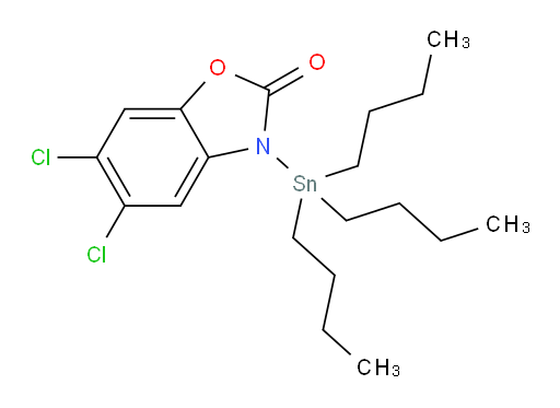 5,6-dichloro-3-(tributylstannyl)benzo[d]oxazol-2(3H)-one