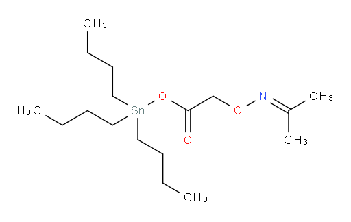 tributylstannyl 2-((propan-2-ylideneamino)oxy)acetate