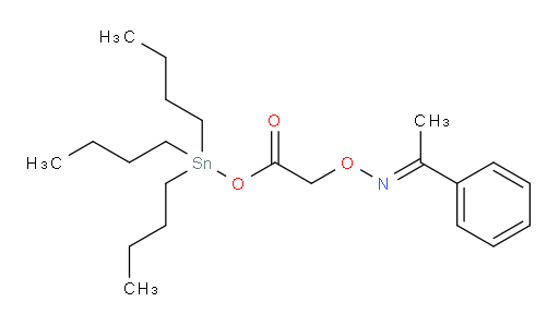 (E)-tributylstannyl 2-(((1-phenylethylidene)amino)oxy)acetate