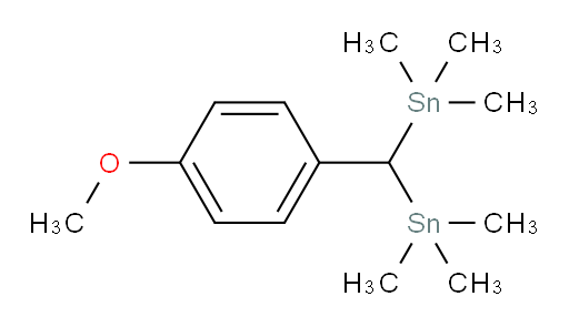 ((4-methoxyphenyl)methylene)bis(trimethylstannane)