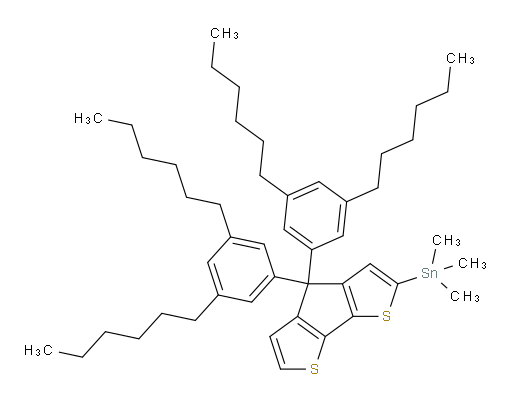(4,4-bis(3,5-dihexylphenyl)-4H-cyclopenta[1,2-b:5,4-b']dithiophen-2-yl)trimethylstannane
