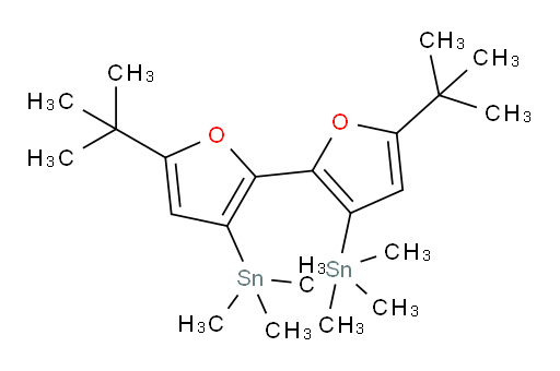 (5,5'-di-tert-butyl-[2,2'-bifuran]-3,3'-diyl)bis(trimethylstannane)