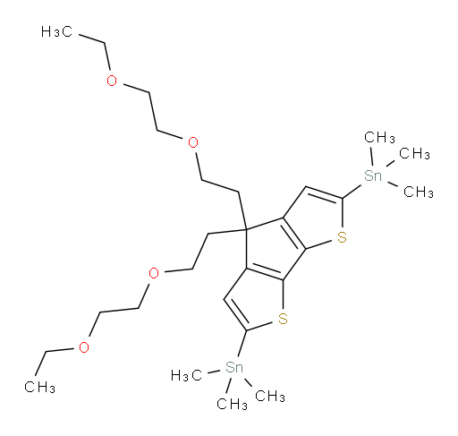 (4,4-bis(2-(2-ethoxyethoxy)ethyl)-4H-cyclopenta[1,2-b:5,4-b']dithiophene-2,6-diyl)bis(trimethylstannane)