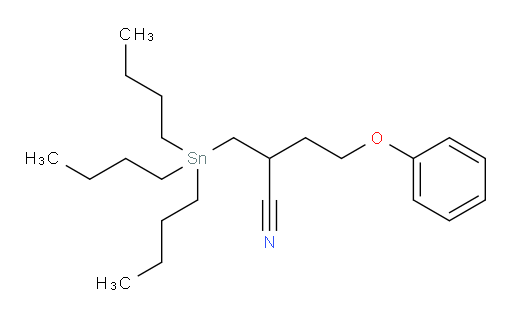 4-phenoxy-2-((tributylstannyl)methyl)butanenitrile