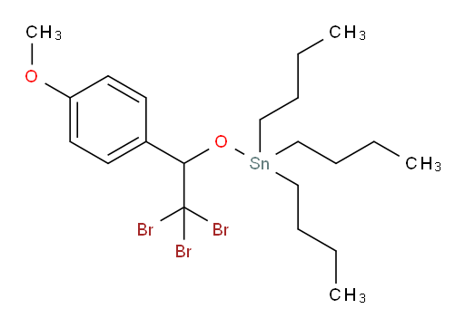 tributyl(2,2,2-tribromo-1-(4-methoxyphenyl)ethoxy)stannane