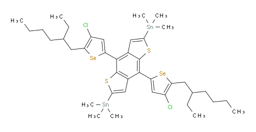 (4,8-双(4-氯-5-(2-乙基己基)硒杂phen-2-基)苯并[1,2-b:4,5-b']二噻吩-2,6-二基)双(三甲基锡烷)