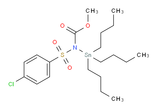methyl (4-chlorophenyl)sulfonyl(tributylstannyl)carbamate