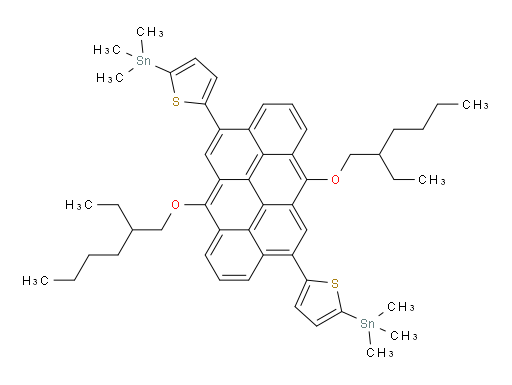 (5,5'-(6,12-bis((2-ethylhexyl)oxy)naphtho[7,8,1,2,3-nopqr]tetraphene-4,10-diyl)bis(thiophene-5,2-diyl))bis(trimethylstannane)