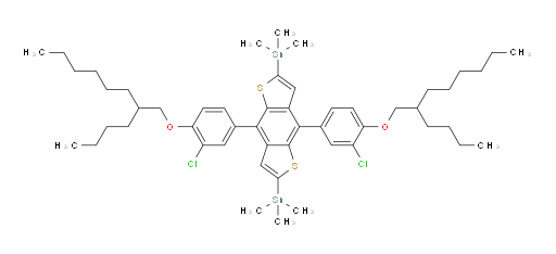 (4,8-bis(4-((2-butyloctyl)oxy)-3-chlorophenyl)benzo[1,2-b:4,5-b']dithiophene-2,6-diyl)bis(trimethylstannane)