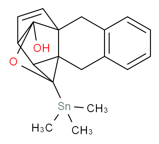 5-(trimethylstannyl)-3a,5,6,11-tetrahydro-3H-3,5,5a-(epimethanetriyl)cyclopenta[b]naphtho[2,3-c]furan-3a-ol