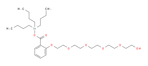 tributylstannyl 2-((14-hydroxy-3,6,9,12-tetraoxatetradecyl)oxy)benzoate