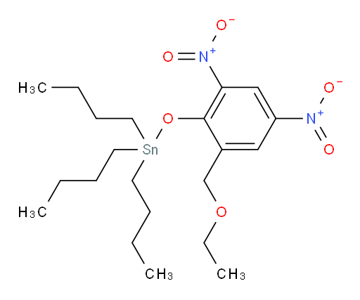 tributyl(2-(ethoxymethyl)-4,6-dinitrophenoxy)stannane