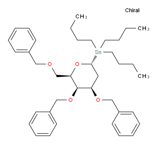 ((2R,4R,5R,6R)-4,5-bis(benzyloxy)-6-((benzyloxy)methyl)tetrahydro-2H-pyran-2-yl)tributylstannane
