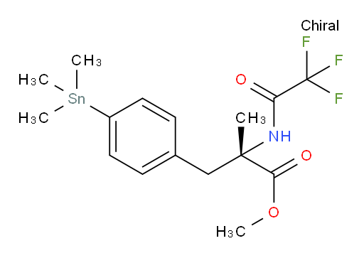 (S)-methyl 2-methyl-2-(2,2,2-trifluoroacetamido)-3-(4-(trimethylstannyl)phenyl)propanoate