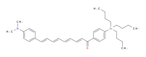(2E,4E,6E,8E)-9-(4-(dimethylamino)phenyl)-1-(4-(tributylstannyl)phenyl)nona-2,4,6,8-tetraen-1-one