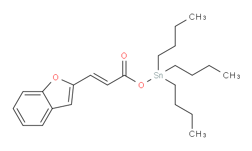(E)-三丁基锡基 3-(苯并呋喃-2-基)丙烯酸酯
