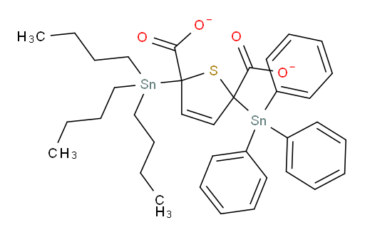 2-(tributylstannyl)-5-(triphenylstannyl)-2,5-dihydrothiophene-2,5-dicarboxylate