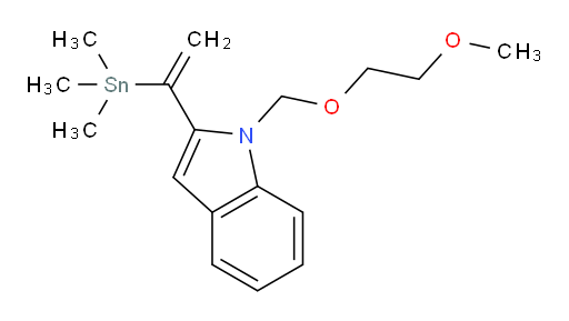 1-((2-甲氧基乙氧基)甲基)-2-(1-(三甲基锡基)乙烯基)-1H-吲哚
