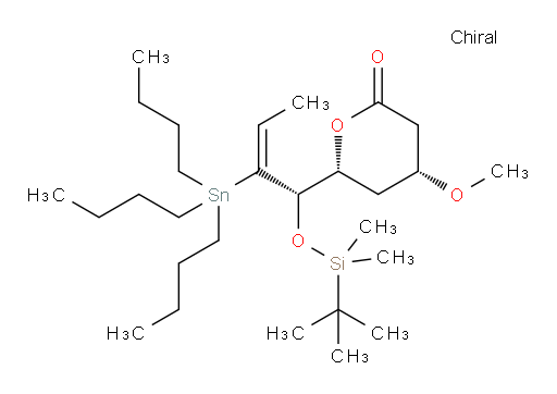 (4R,6R)-6-((S,E)-1-((叔丁基二甲基sil氧基))-2-(三丁基锡基)丁-2-烯-1-基)-4-甲氧基四氢-2H-吡喃-2-酮