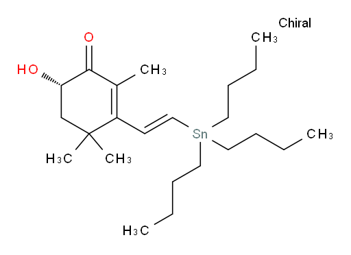 (S,E)-6-羟基-2,4,4-三甲基-3-(2-(三丁基锡基)乙烯基)环己-2-烯酮