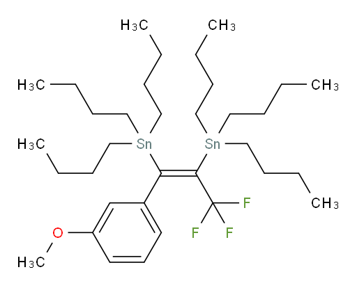 (Z)-(3,3,3-三氟-1-(3-甲氧基苯基)丙-1-烯-1,2-二基)双(三丁基锡烷)