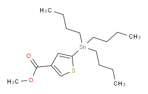 甲基 5-(三丁基锡基)噻吩-3-甲酸酯