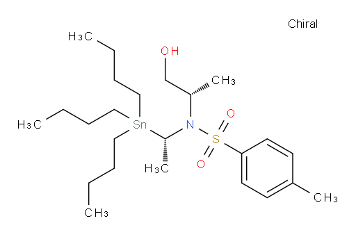 N-((S)-1-hydroxypropan-2-yl)-4-methyl-N-((S)-1-(tributylstannyl)ethyl)benzenesulfonamide