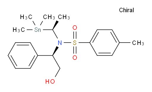 N-((R)-2-羟基-1-苯基乙基)-4-甲基-N-((S)-1-(三甲基锡基)乙基)苯磺酰胺