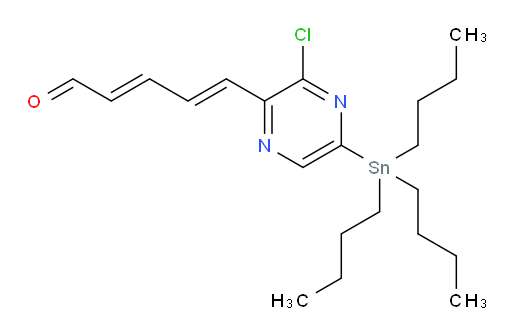 (2E,4E)-5-(3-chloro-5-(tributylstannyl)pyrazin-2-yl)penta-2,4-dienal