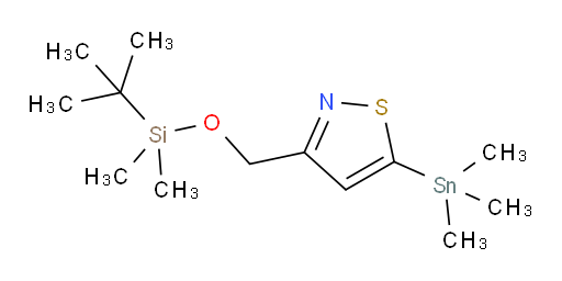 3-(((tert-butyldimethylsilyl)oxy)methyl)-5-(trimethylstannyl)isothiazole
