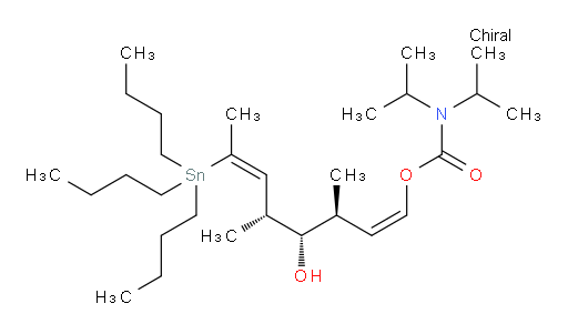 (1Z,3S,4S,5R,6Z)-4-hydroxy-3,5-dimethyl-7-(tributylstannyl)octa-1,6-dien-1-yl diisopropylcarbamate