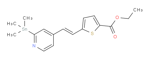 (E)-ethyl 5-(2-(2-(trimethylstannyl)pyridin-4-yl)vinyl)thiophene-2-carboxylate