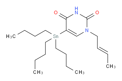 (E)-1-(but-2-en-1-yl)-5-(tributylstannyl)pyrimidine-2,4(1H,3H)-dione
