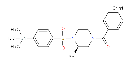 (R)-(3-methyl-4-((4-(trimethylstannyl)phenyl)sulfonyl)piperazin-1-yl)(phenyl)methanone