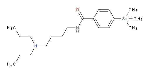 N-(4-(dipropylamino)butyl)-4-(trimethylstannyl)benzamide